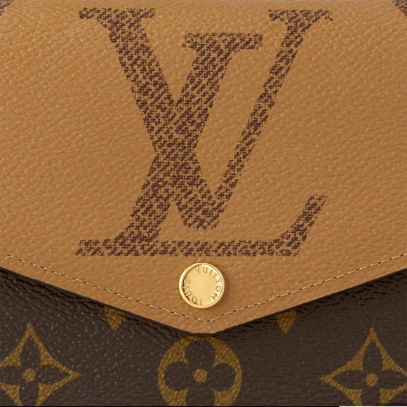 MSRP $885 LOUIS VUITTON LV REVERSE MONOGRAM M80726 Sarah Wallet - Picture 6 of 16